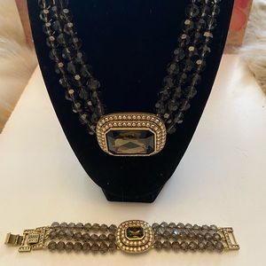 HEIDI DAUS GORGEOUS NECKLACE & BRACELET SET